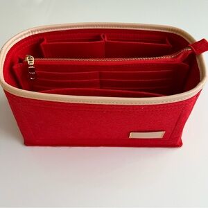 LV Speedy 25 bag insert organizer, red